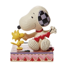 Peanuts - H: 11,5 cm. Snoopy with Hearts